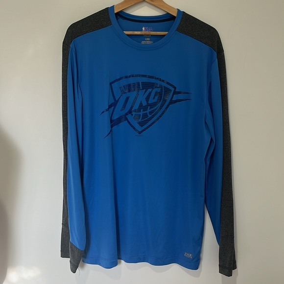 Large OKC Thunder Long Sleeved NBA TX3 Cool Pullover Unisex Large - Picture 2 of 8